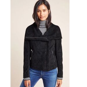 NWT Anthropologie Irina Sueded Moto Jacket